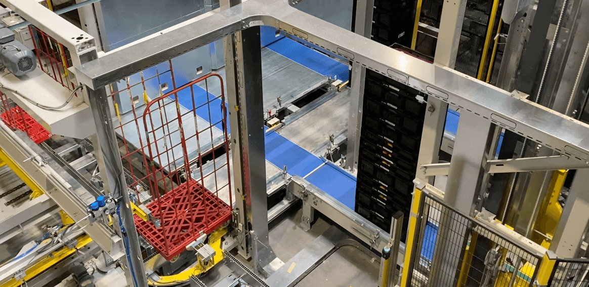 Rollcontainer Palettierer Für Den Einzelhandel